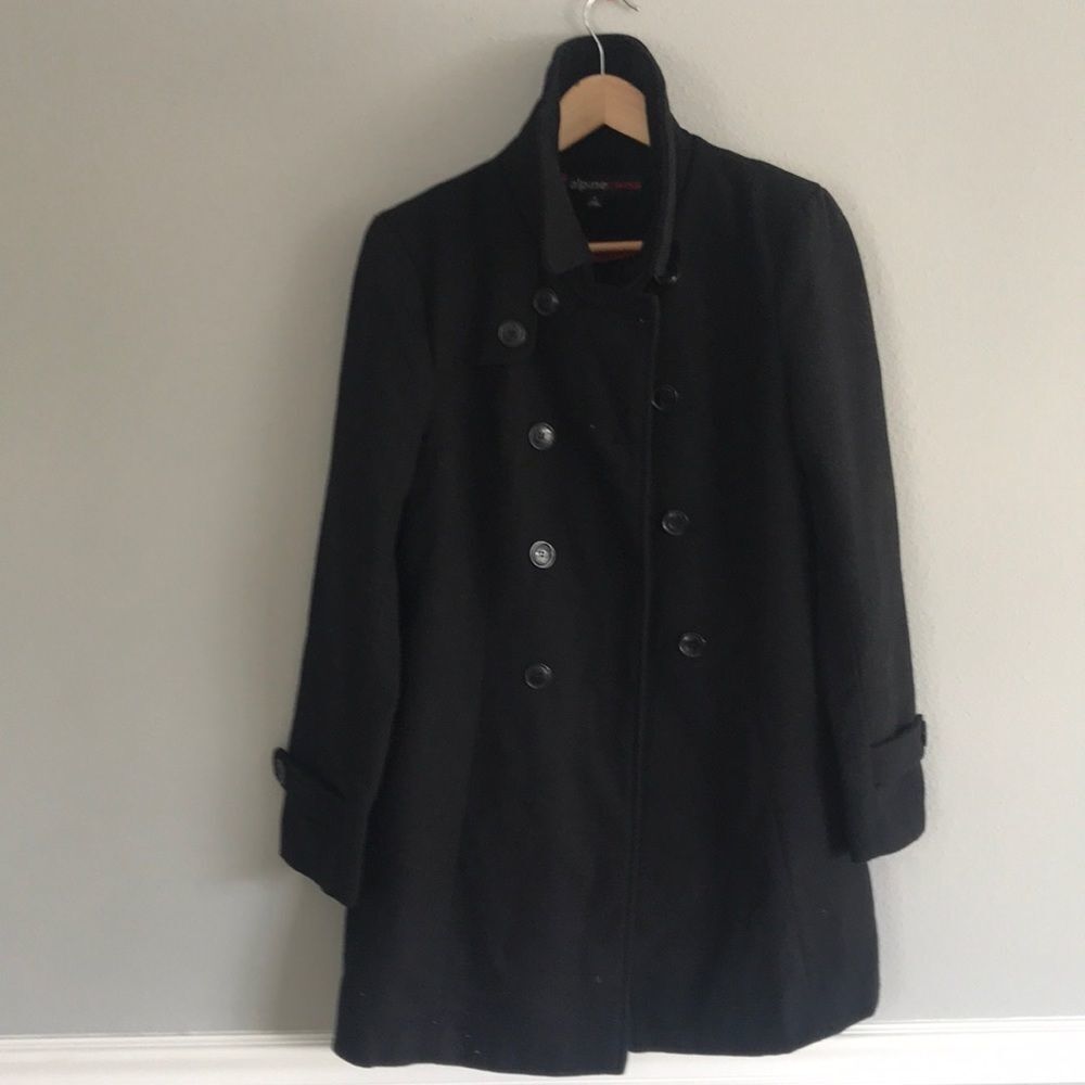 Double breasted button up pea coat - Picture 3 of 7